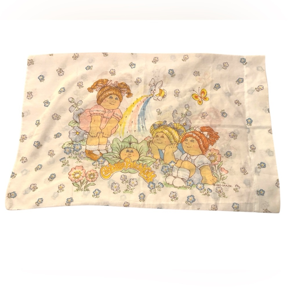 Cabbage Patch Kids 1983 Queen Size Pillowcase Licensed OAA Mint Condition 30x20”